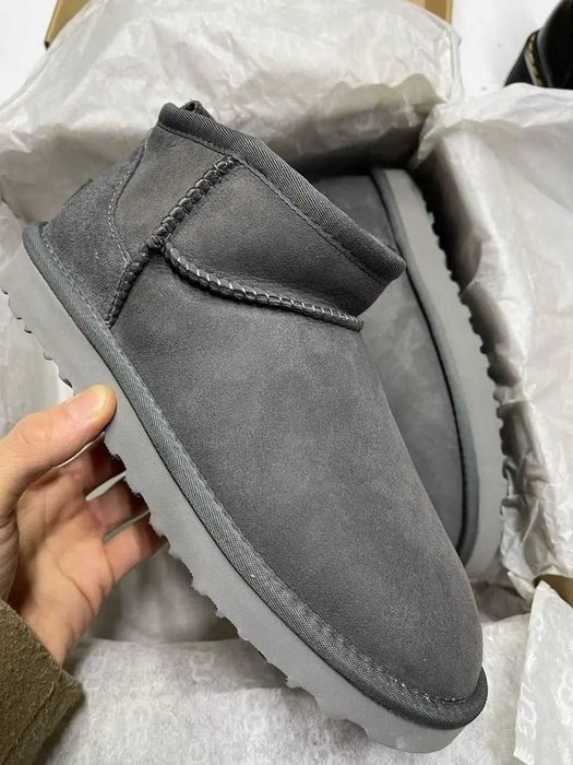 Угги/Уги/Угг/Уггі/Угі/UGG Australia Ultra Mini Grey/Ультра міні/Овчина