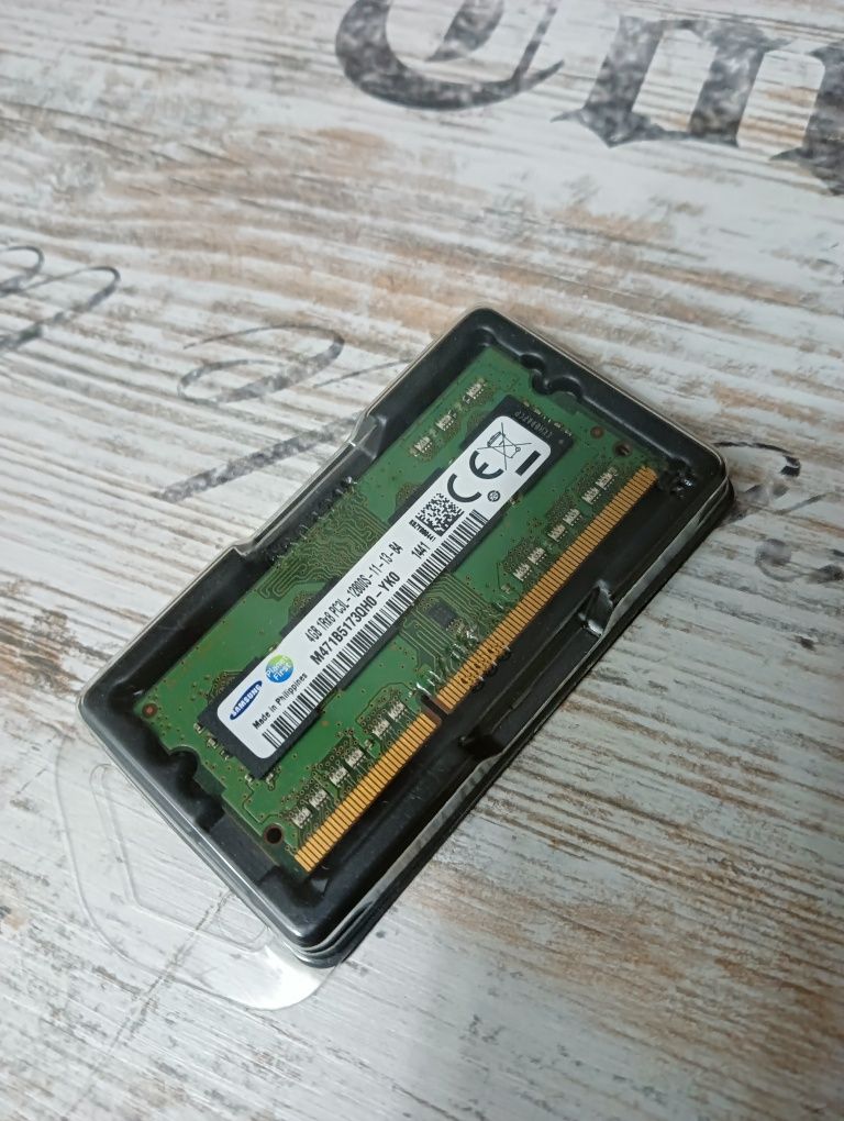 Оперативная память для ноутбука  Samsung 4gb SO-DIMM DDR3L 1600MHz 1,3