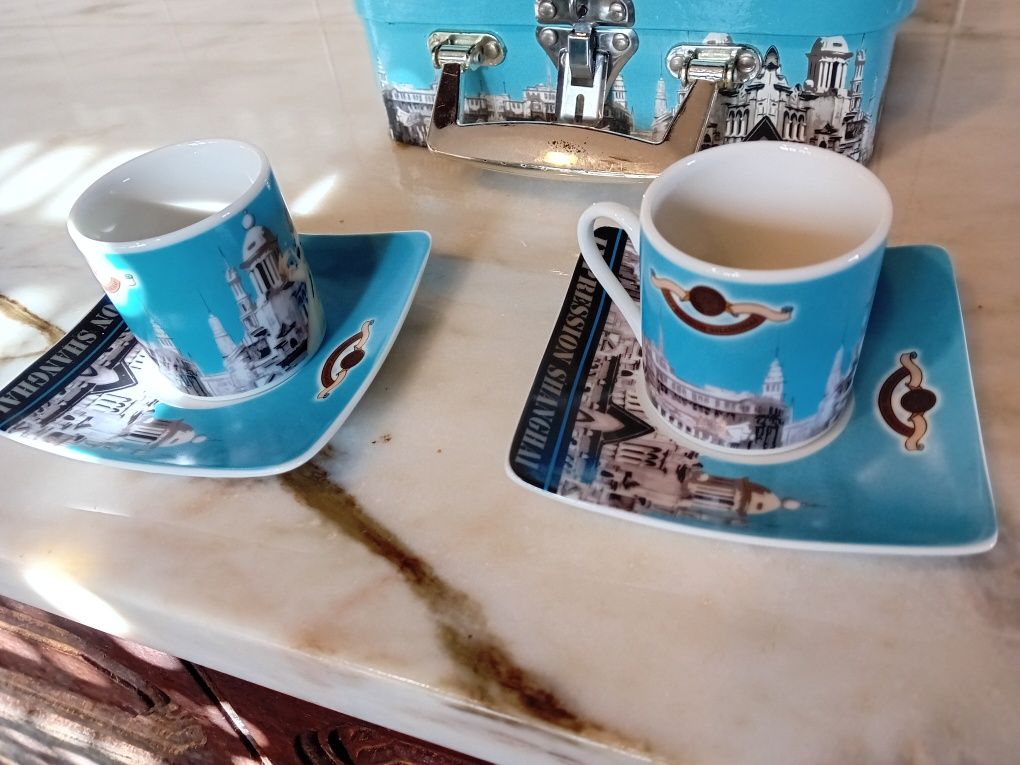 Conjunto de Chávenas de Café Loja do Gato Preto