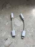 2x adapter apple oryginalny usb lightning na gniazdko słuchawkowe jack