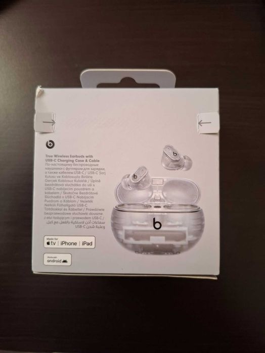 Słuchawki dokanałowe BEATS Studio Buds + ANC Przezroczysty