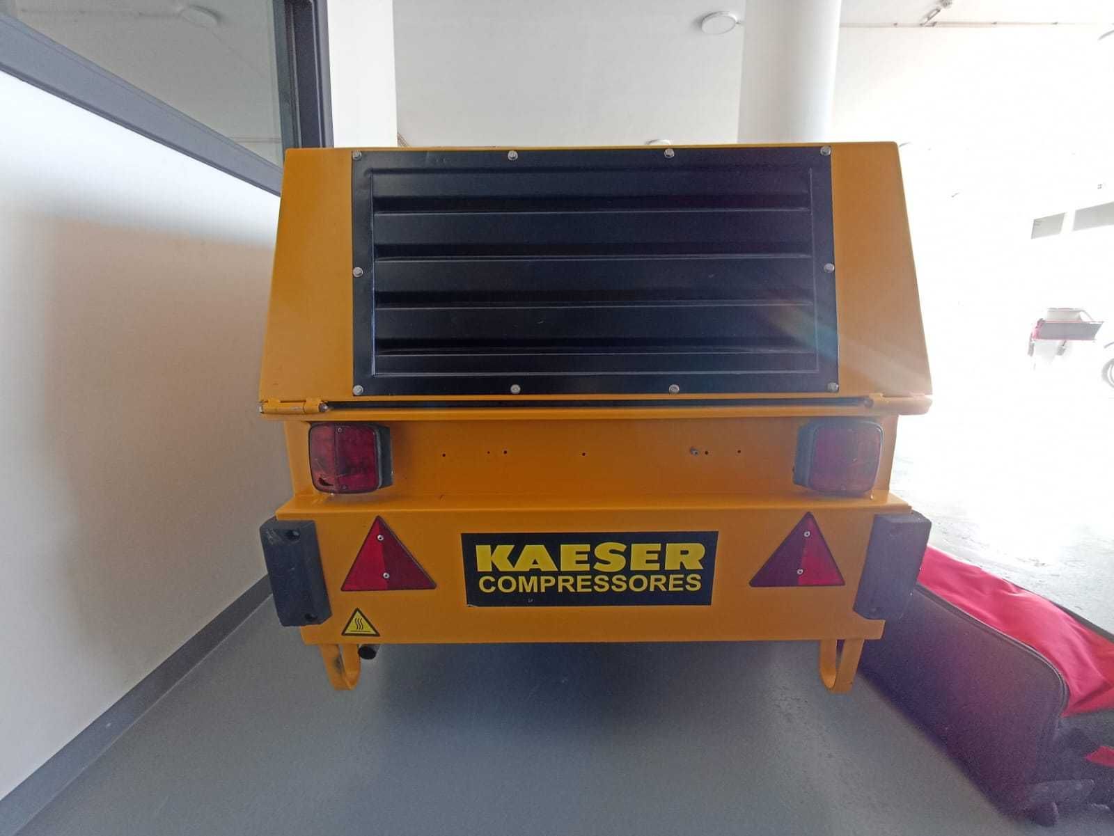 Usado c/garantia - Compressor alto débito parafuso KAESER Mobilair 24