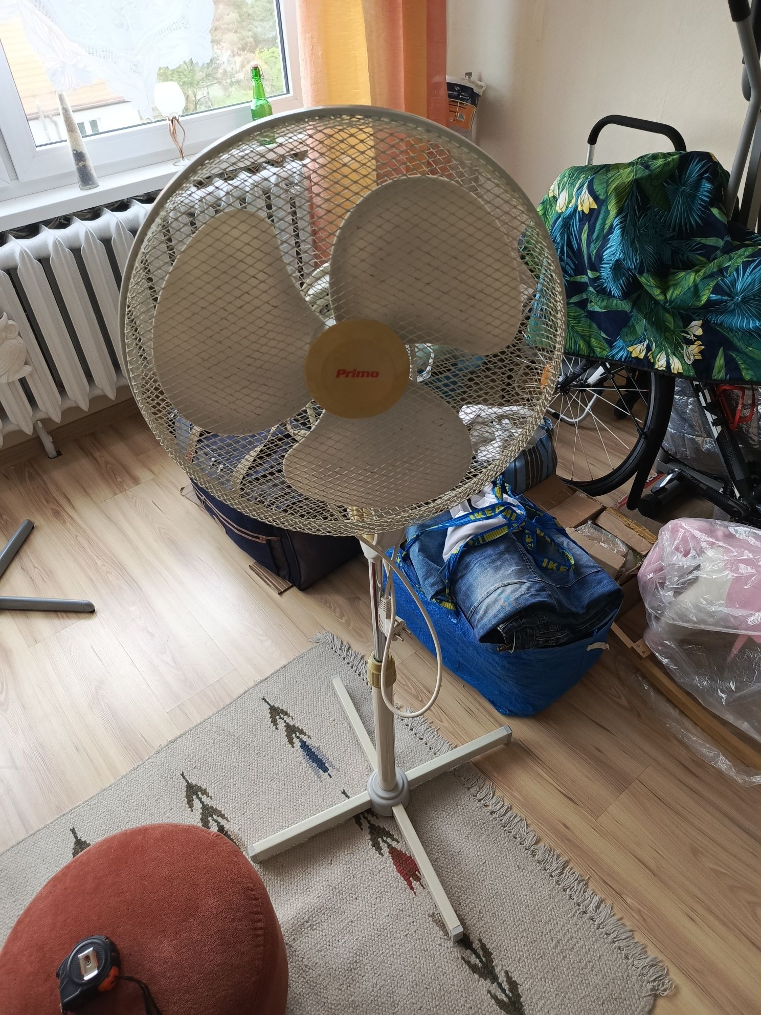 PRIMO-duży markowy solidny wentylator podłogowy. Wysokość 140 cm