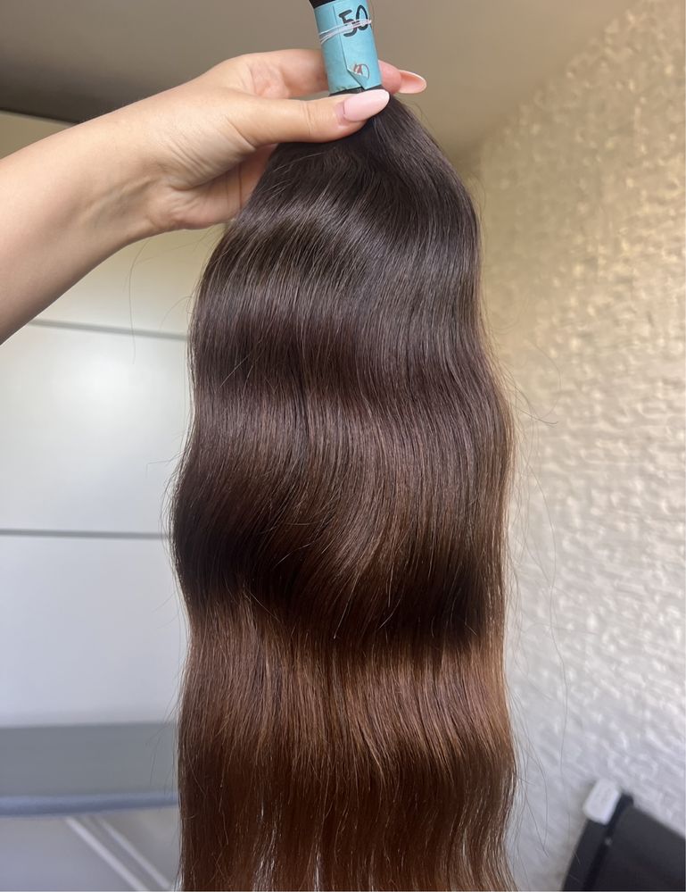 #9 wlosy dziewicze 50 cm 84 gr ombre