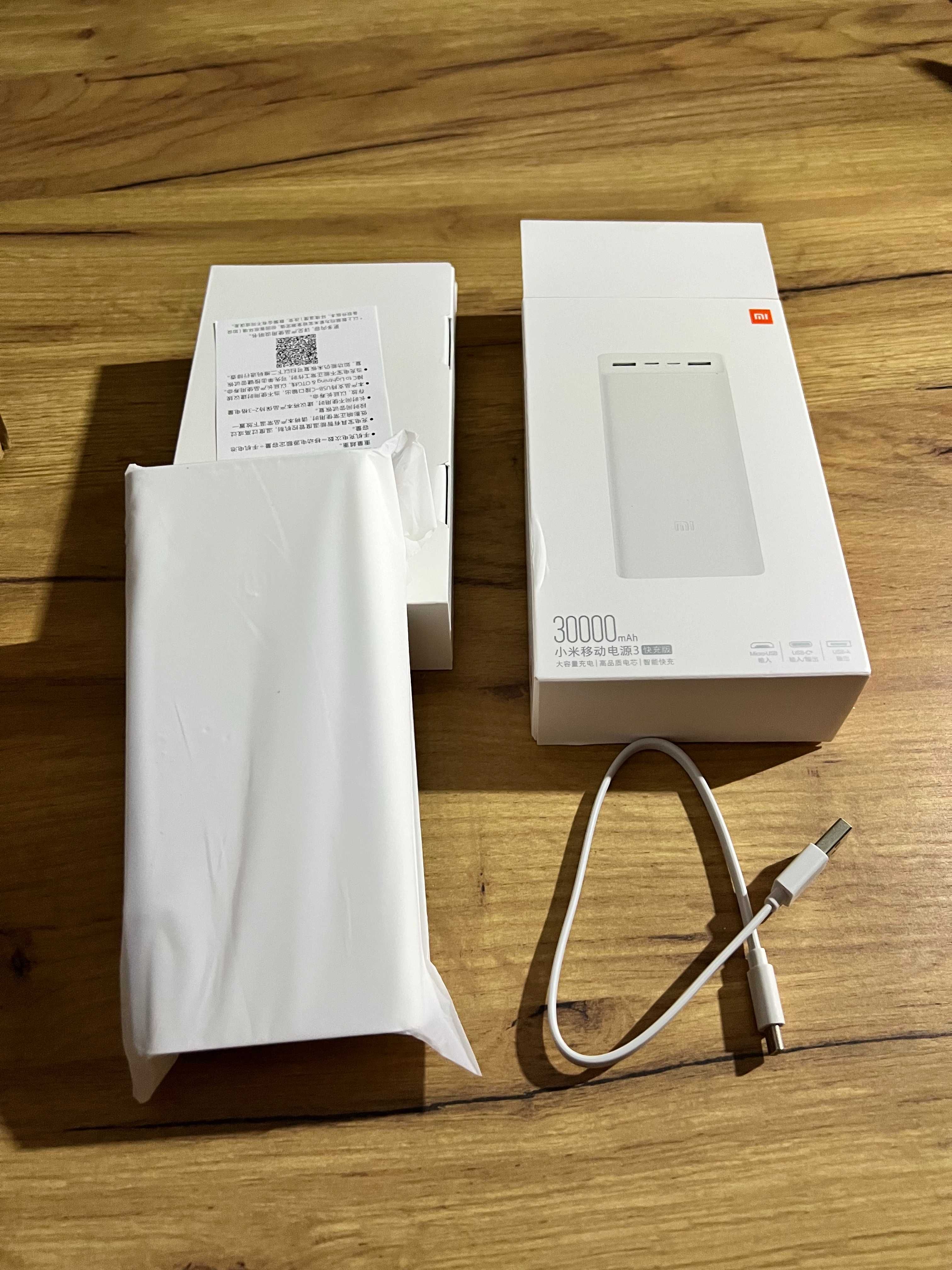 Xiaomi Mi Power Bank 3 30000mAh USB-C 18W QC 3.0 Fast Charge УМБ White