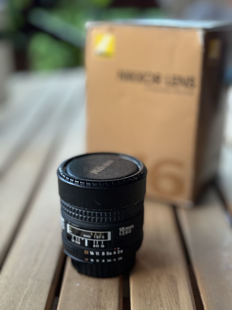 Nikon nikkor 16 fisheye obiektyw 2.8 D