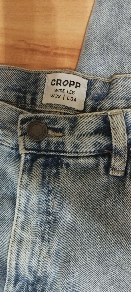 Джинси широкі cropp