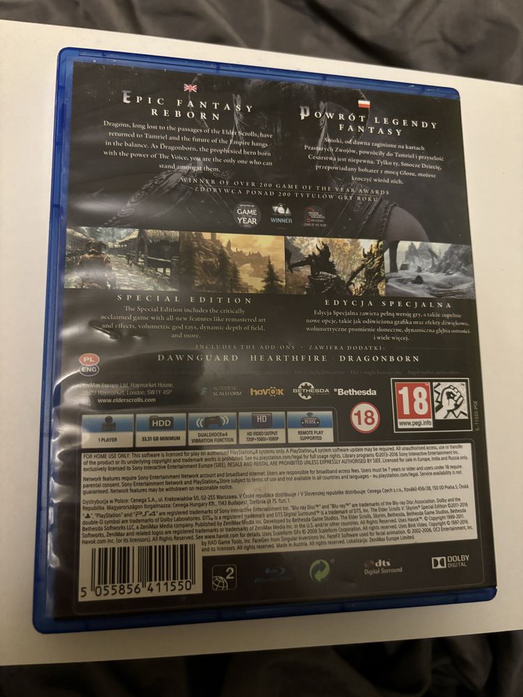 Gra The Elder Scrolls V: Skyrim PS4