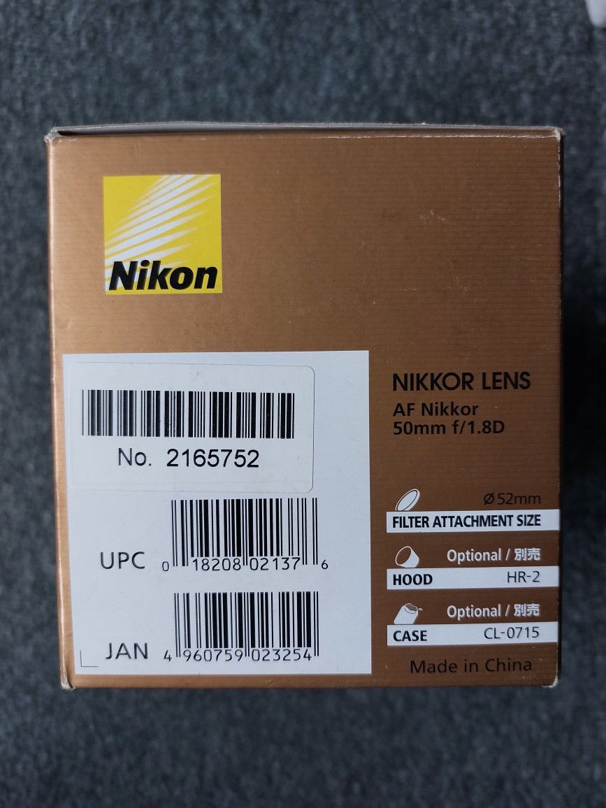 Nikkor AF 50 1.8 staloogniskowy