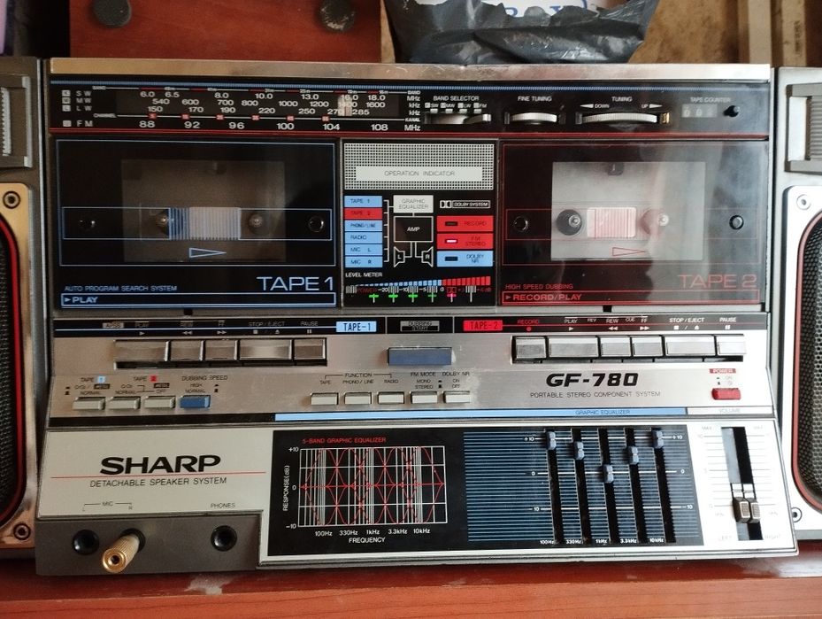 Магнитола sharp GF-780 japan 1984