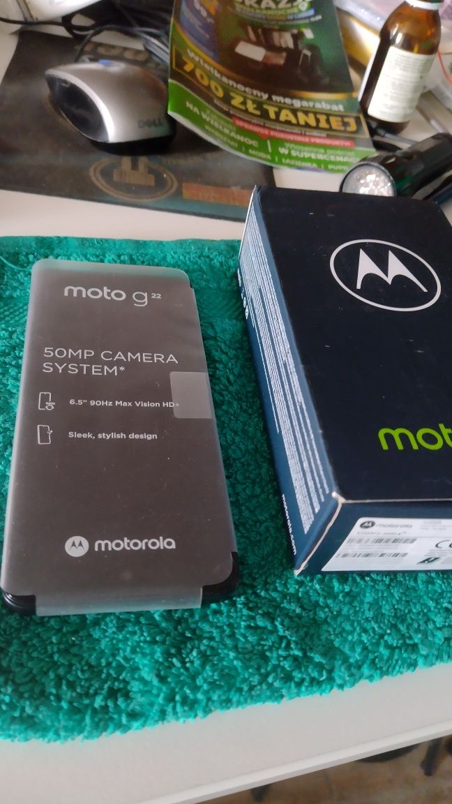 Motorola G22,, 4GB RAM/64 GD dysk, 5000mAh, kamera tylna50/13 mln pix.