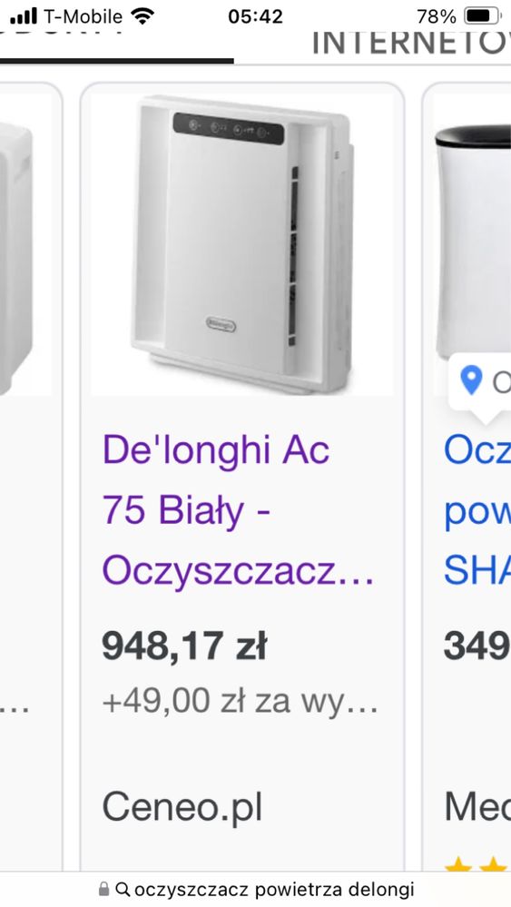 Oczyszczacz powietrza DëLonghi