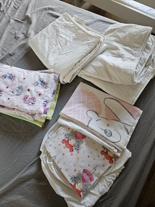 Łóżko dziecięce z barierką Ikea Hensvik 11333 biale