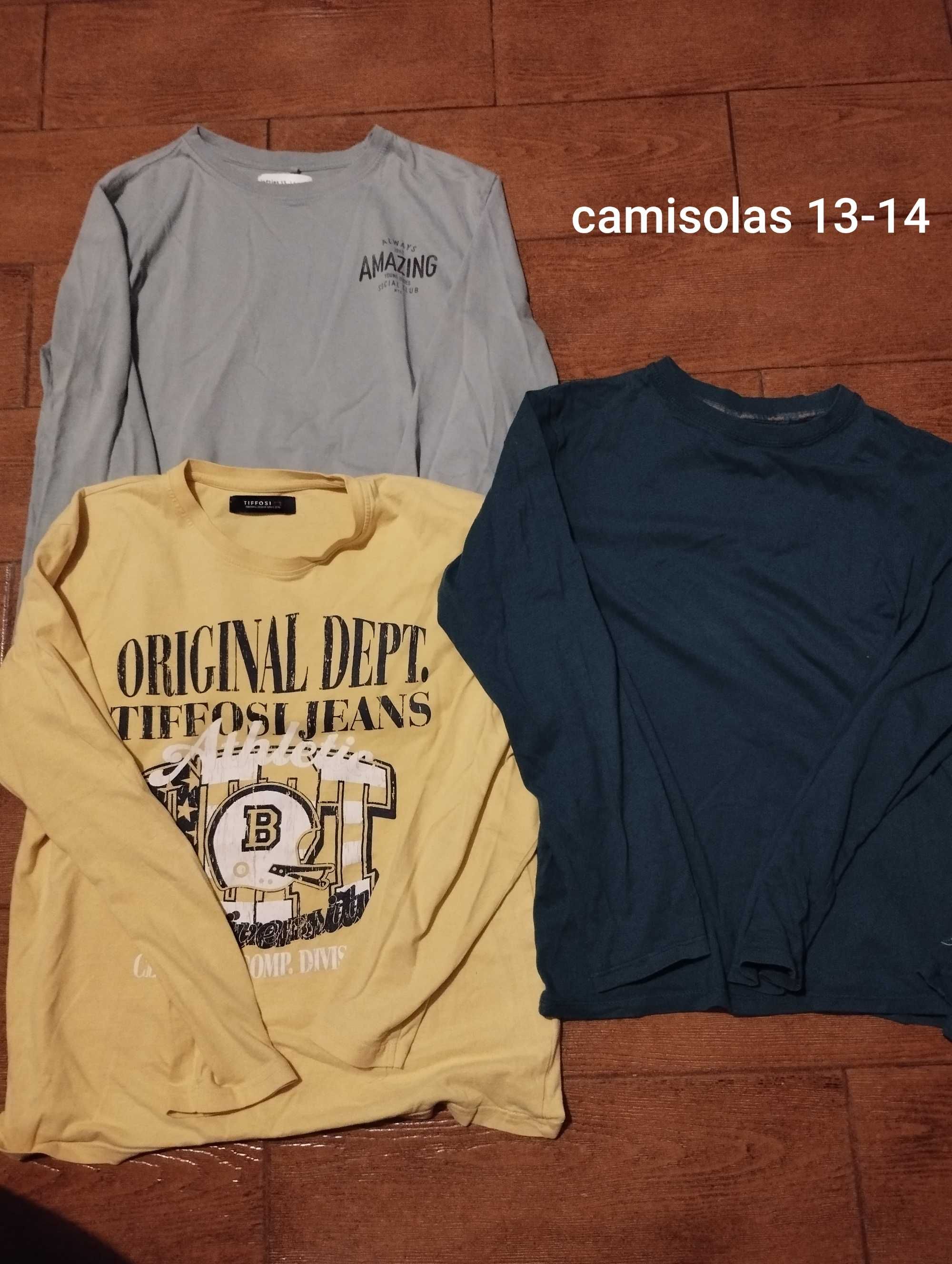 Camisolas rapaz 13-14 anos