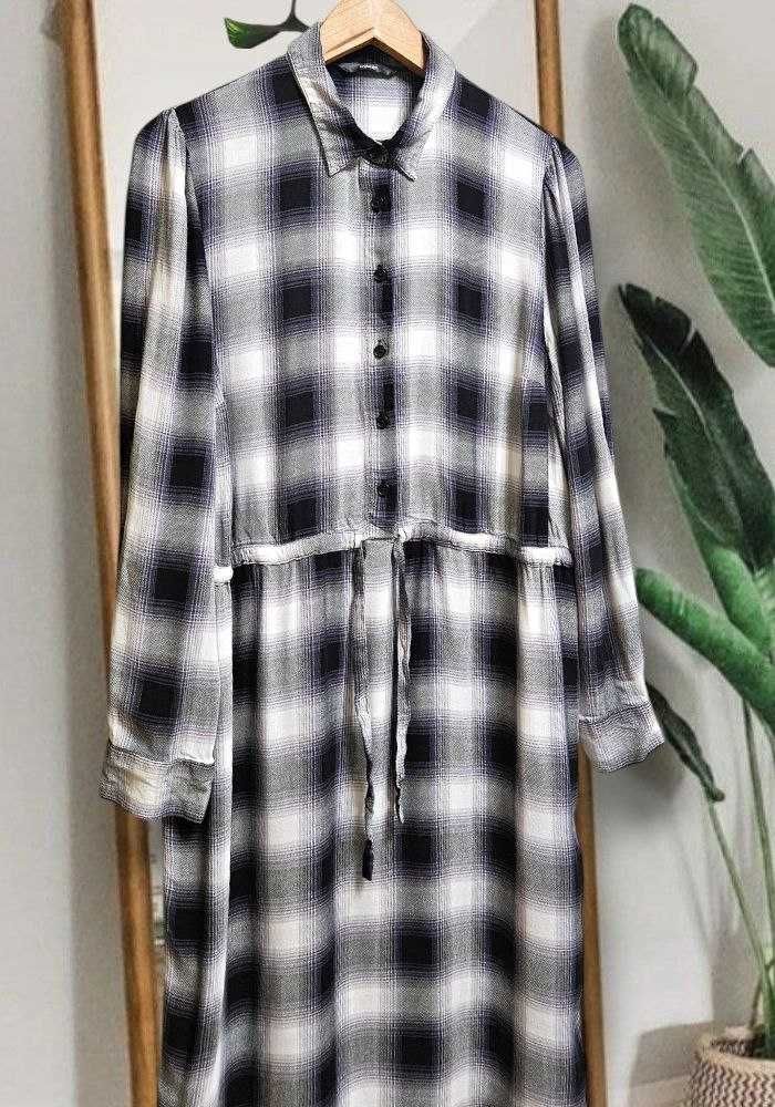 Платье-рубашка длинное миди в клетку George, р. L/XL