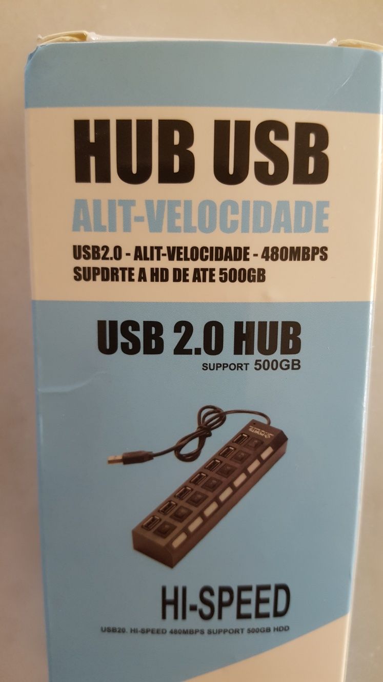 Adaptador USB 7 portas