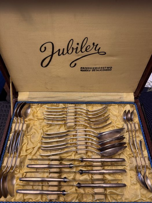 Komplet sztućców posrebrzanych HEFRA