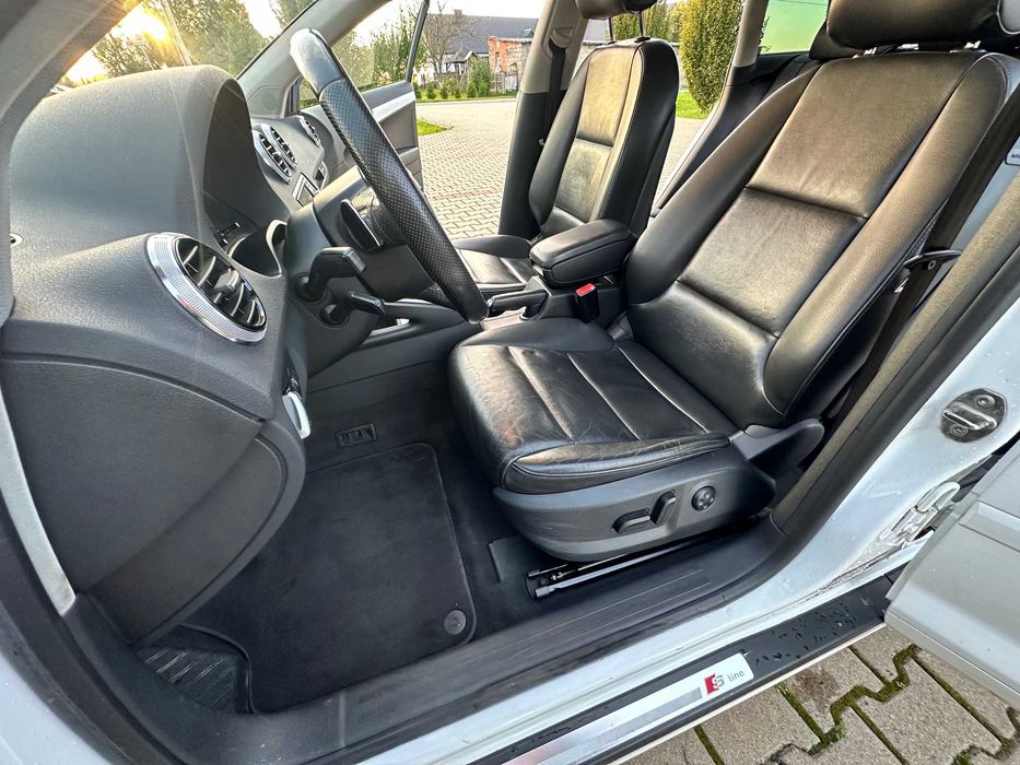 Audi A3 2.0 Turbo 8P S-line Quattro Bose 2012 Białe czarne skóry 4x4