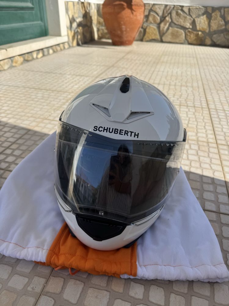 Capacete schuberth C3 pro woman, tam S, com intercomunicador cardo