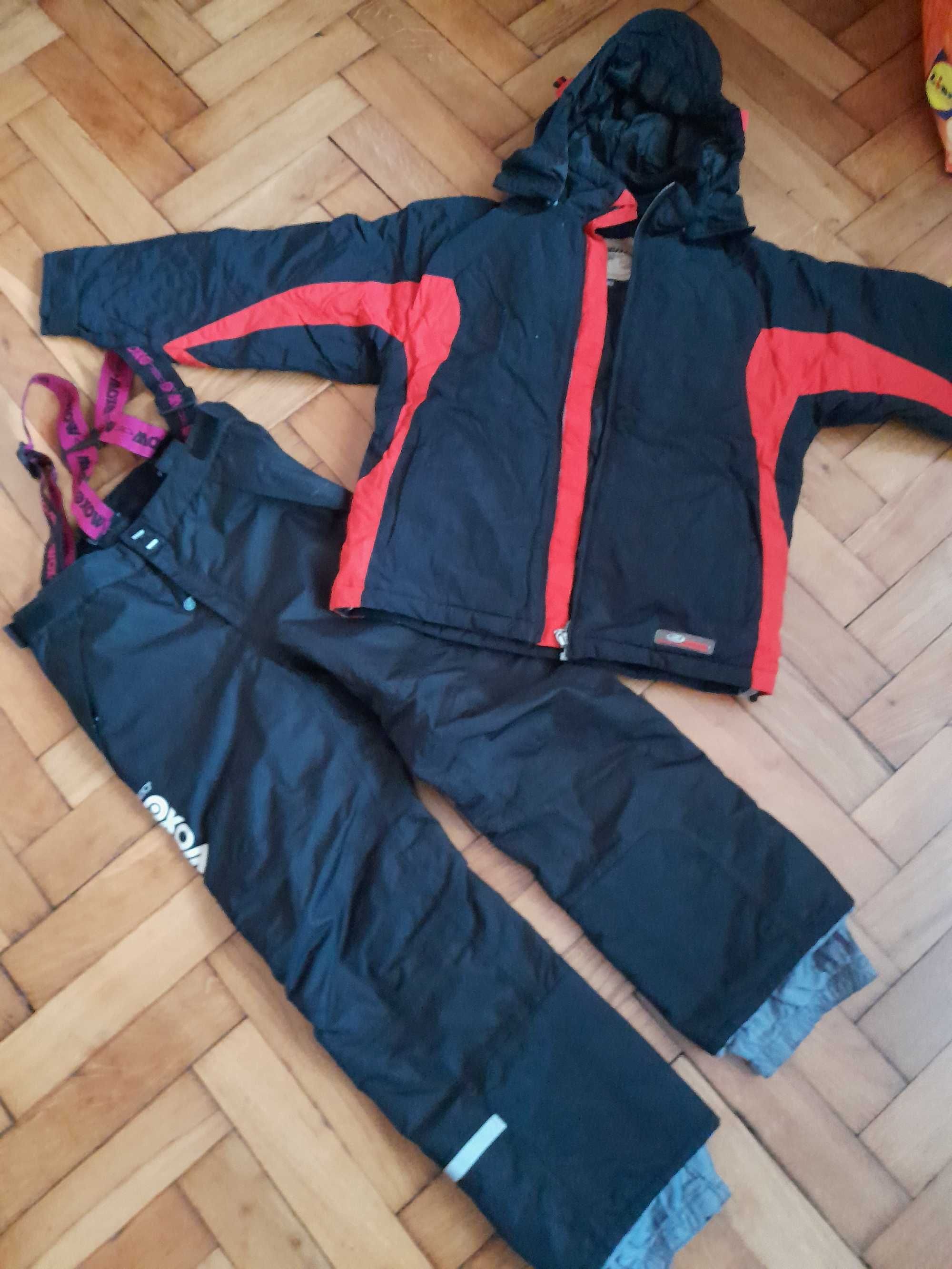 kurtka narciarska ZIENER 140, spodnie termoaktywne Woxo/ nienoszone