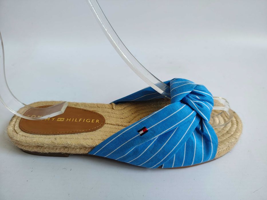 - Tommy Hilfiger TH Stripes Flat - Klapki, espadryle r. 36 / 37