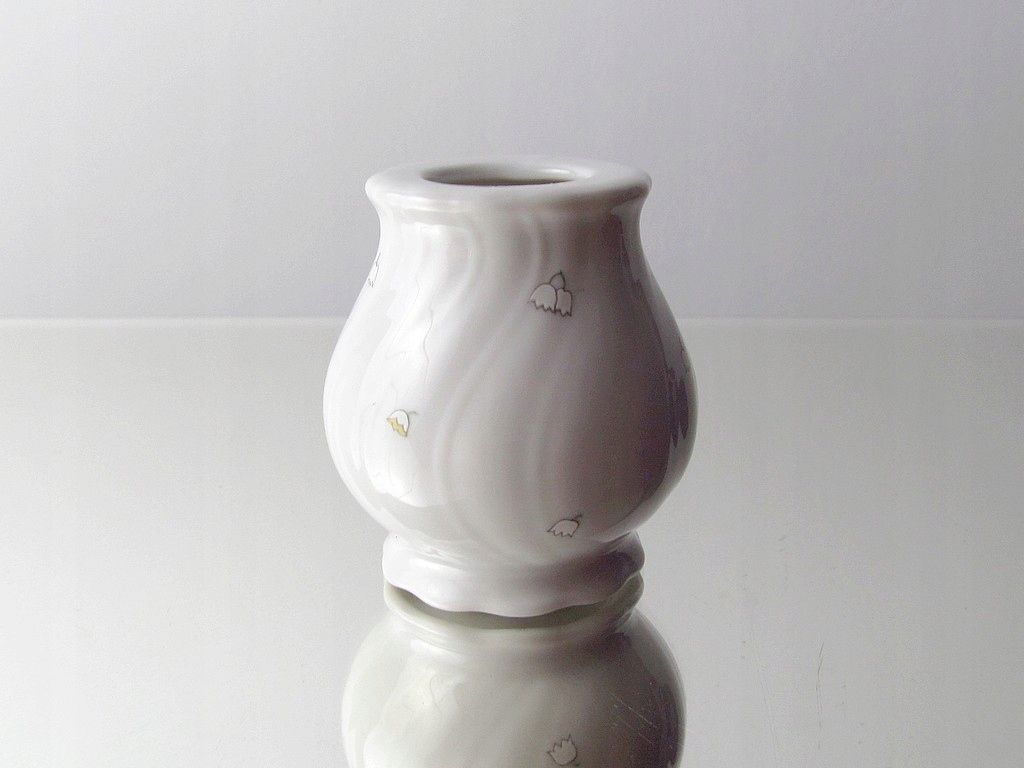 porcelanowy pojemnik świecznik konwalia weiden