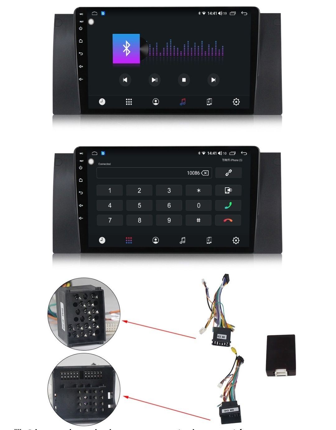 Radio 2 DIN Android BMW 5 E39 E46 X5 E53 BMW 7