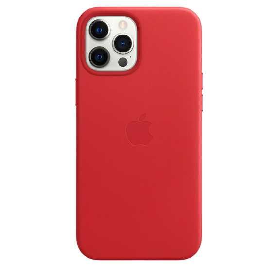 Skórzane etui z MagSafe do iPhone 12 Pro Max Czerwony (Product)Red