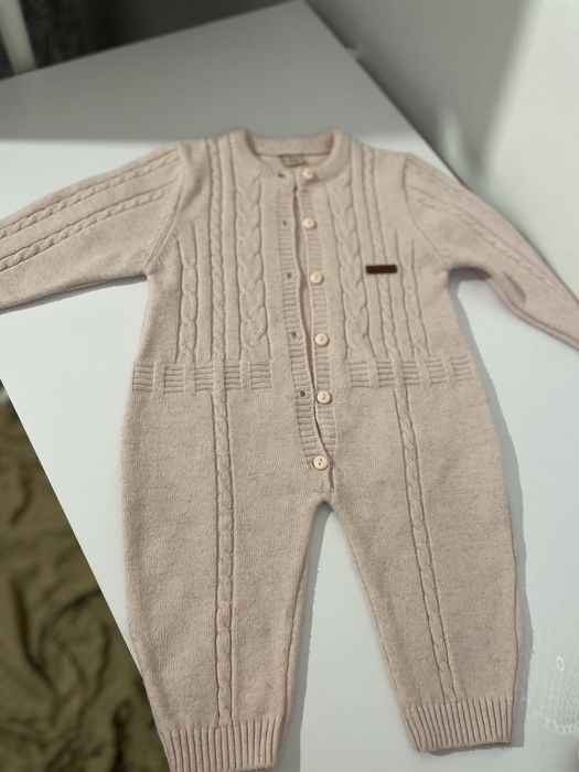 Комбінезон ромпер дитячий теплий lara 9-12 місяців 74-80