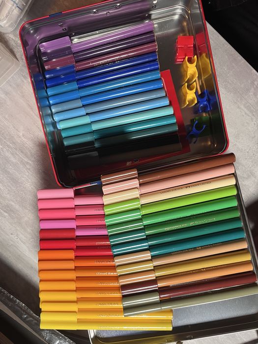 Фломастери Faber-Castell Connector "Валіза" 40 кольорів