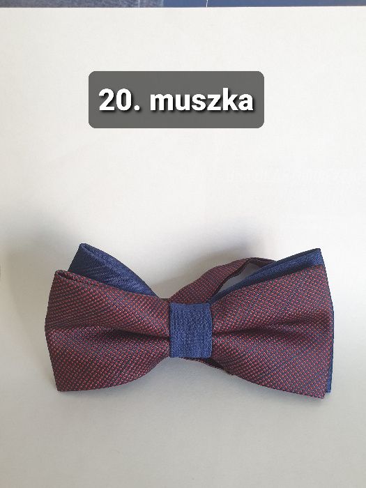 Muszki i poszetki klasyczne, męskie, nowe