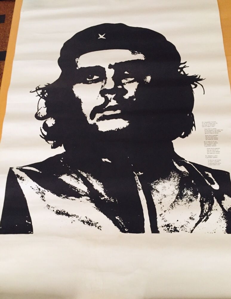 Cartaz Político Che Guevara Original Anos 70.