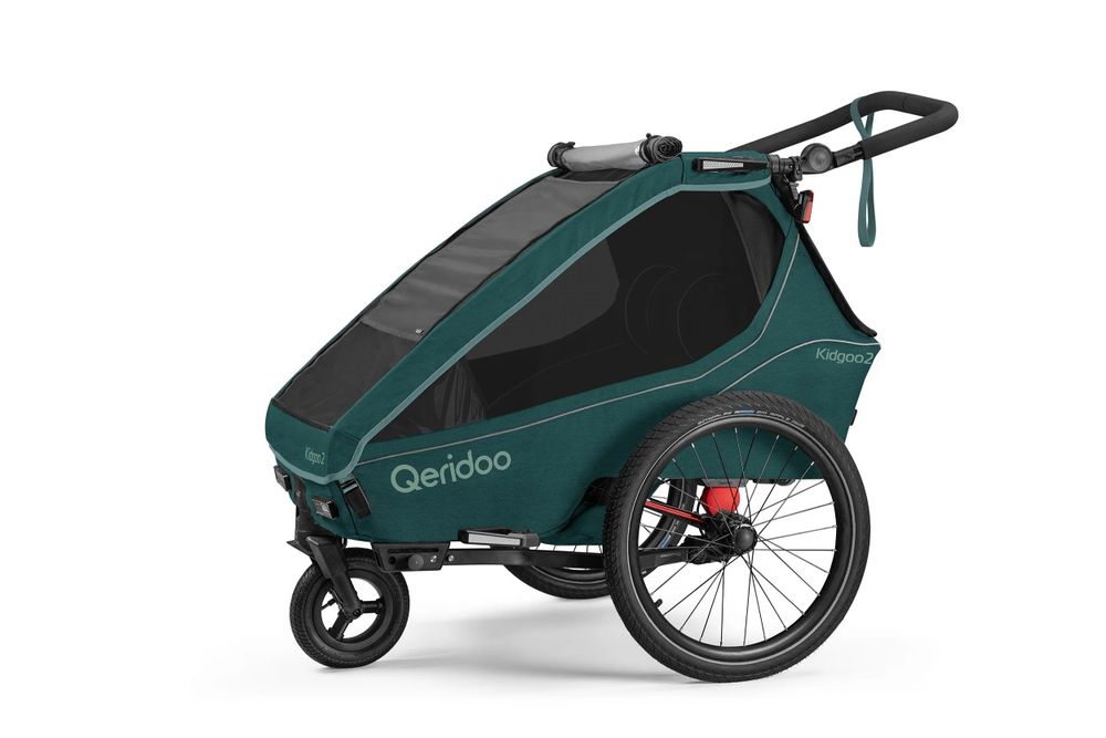 Qeridoo Kidgoo 2 podwójna przyczepka rowerowa wózek spacerowy