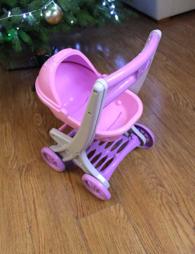 Пластикова коляска для ляльок doloni візочок дитяча іграшка