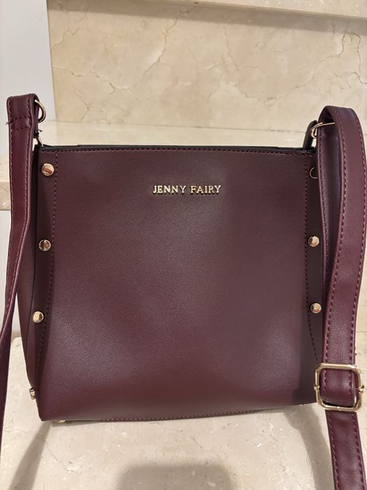 Torebka damska listonoszka jenny fairy bordo