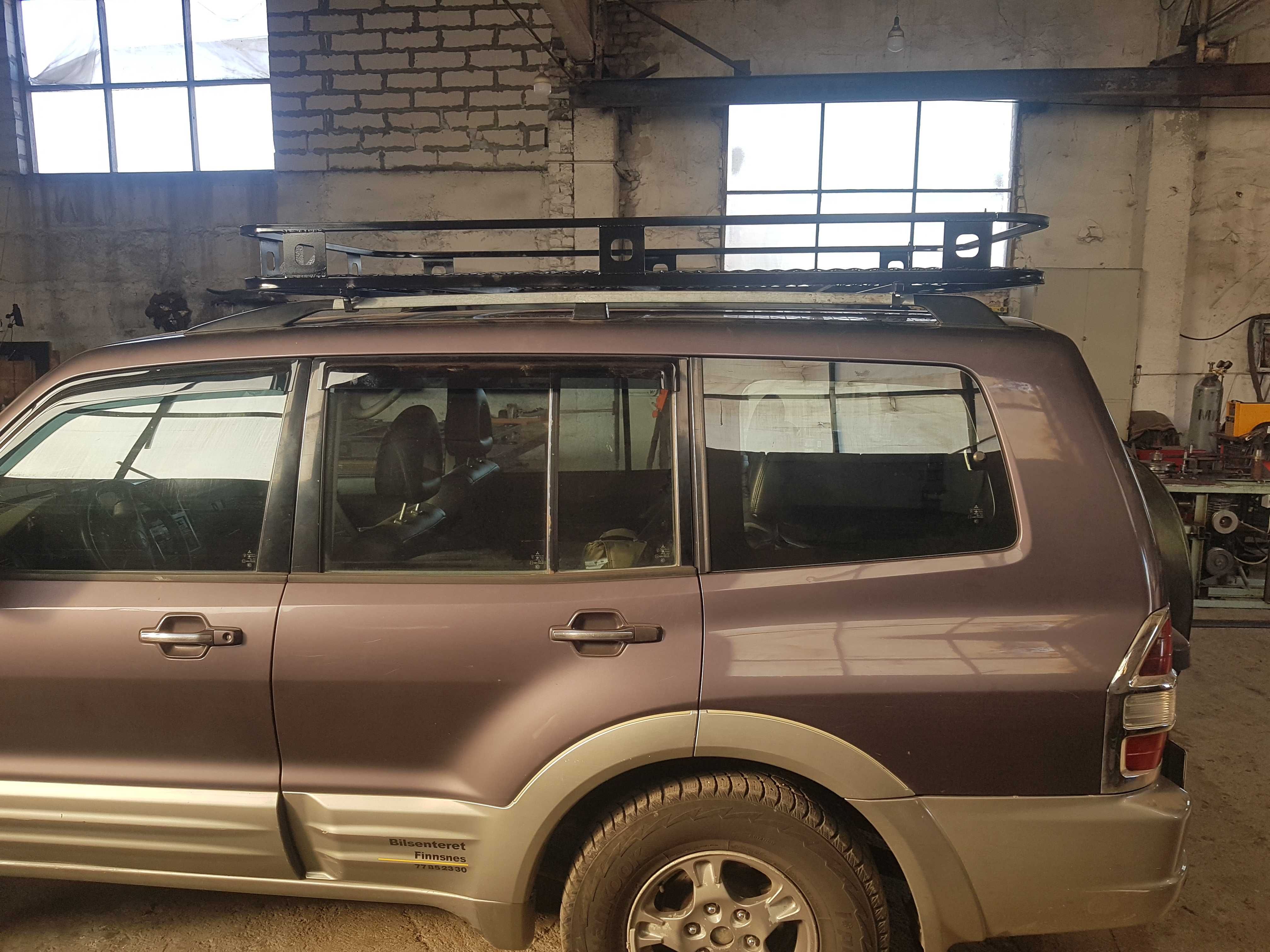 Багажник на крышу экспедиционный Mitsubishi Pajero Wagon 3 на рейлінги