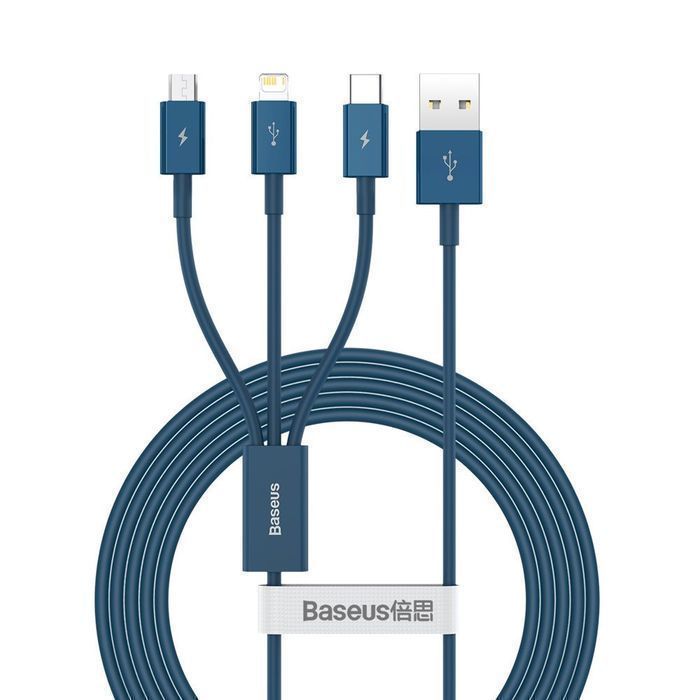 Kabel USB Baseus 3w1 z Lightning / USB Typ C / Micro USB 1.5M