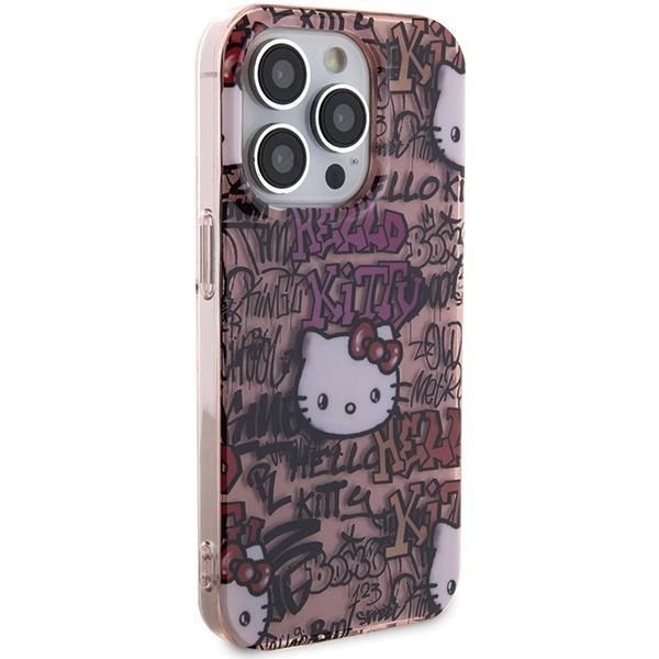 Etui Hello Kitty Iml Tags Graffiti Na Iphone 15 Pro Max - Różowe