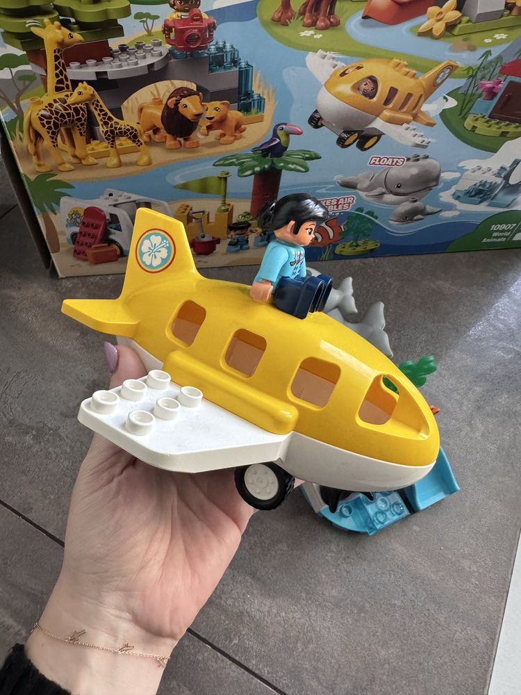 Lego duplo biegun Antarktyda 10907 wieloryb samolot figurki klocki zoo