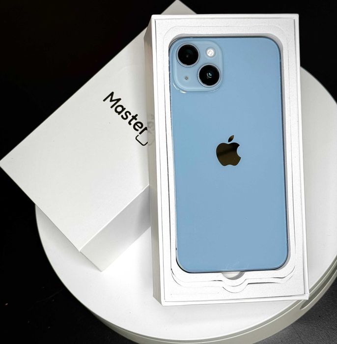 Apple iPhone 14 128GB Blue jak nowy 100% bat 6msc gwarancji