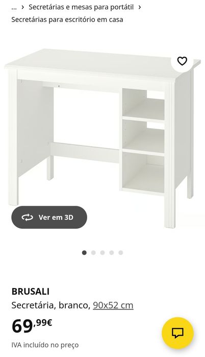 Secretária BRUSALI Ikea