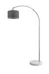 DUŻA lampa podłogowa łukowa marmur