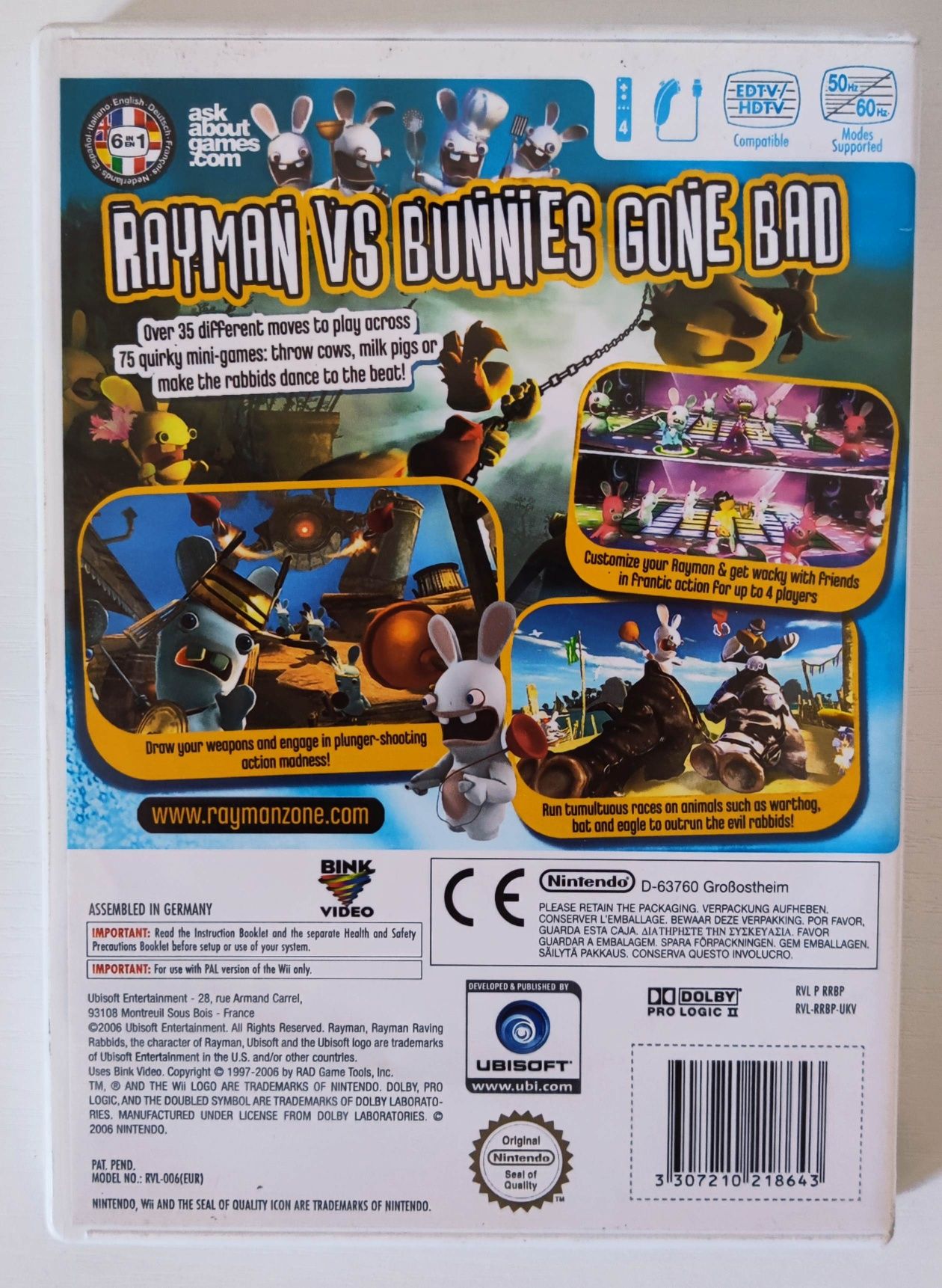 Gra Rayman Raving Rabbids + skylanders giants Wii (Wii)