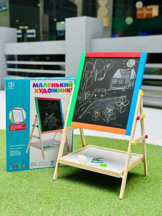 Деревянная игрушка  TREE TOYS MD 0897 Мольберт  двухстороний