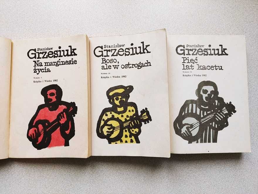Grzesiuk Trylogia Boso Na marginesie życia Pięć lat kacetu x3