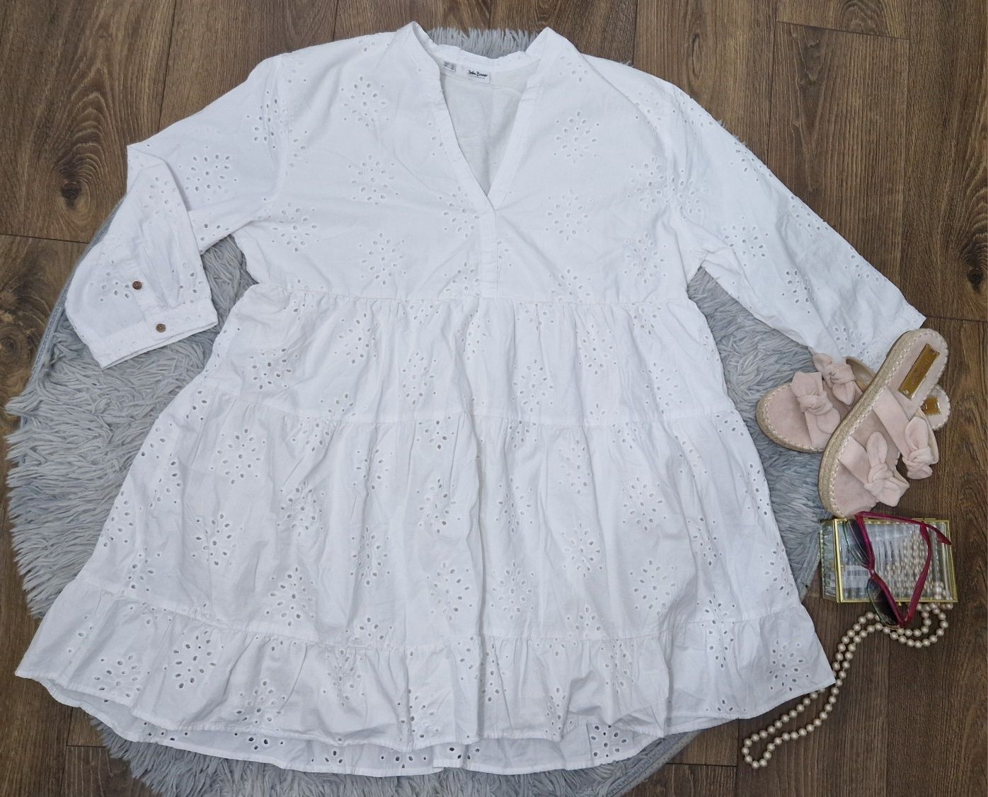 Nowa sukienka boho/ażurkowa 44/46