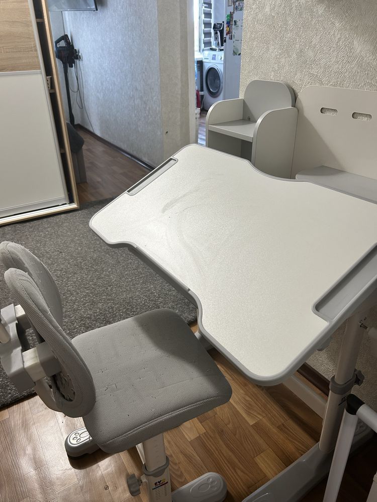 Парта та стілець Mealux BD-28 Panda Grey