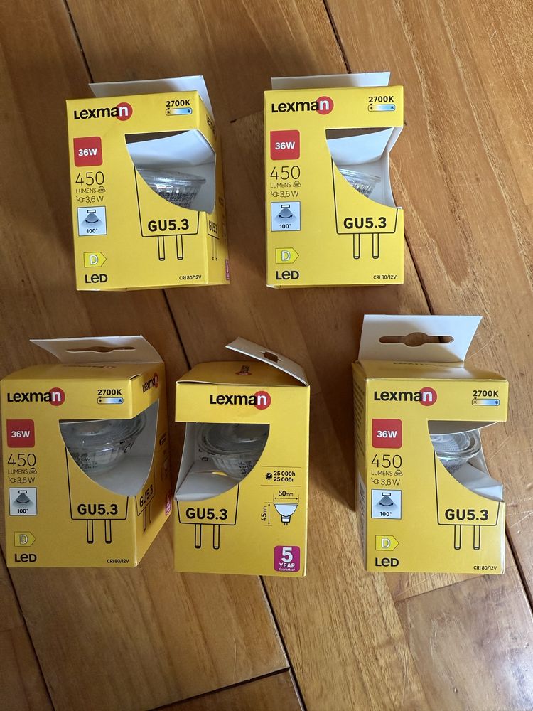 Żarówka LED GU5.3 3,6 W 450 lm Neutralna biel Lexman