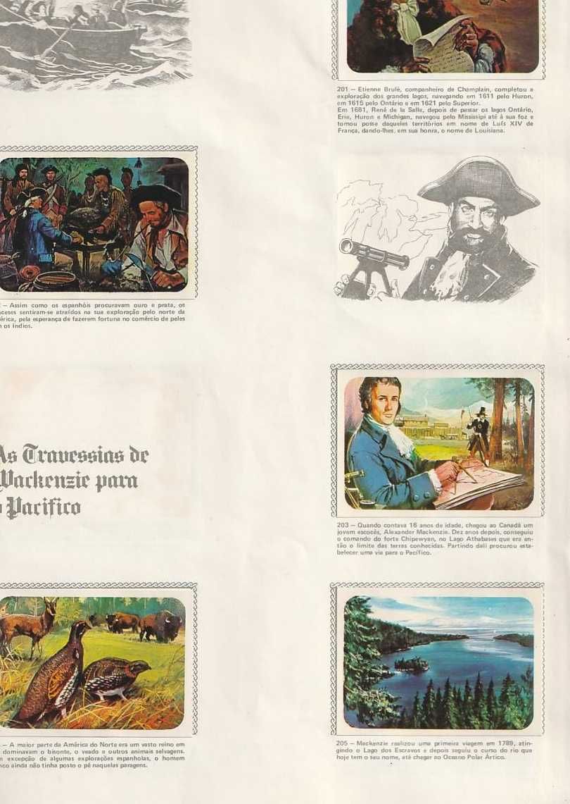 As grandes viagens à volta do mundo-Caderneta completa c/ 271 cromos.