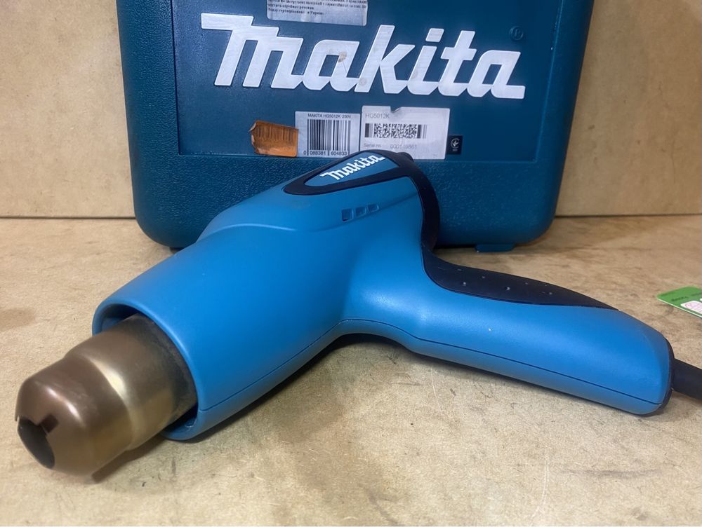 Технічний фен → Makita HG5012K на 1.6 кВт. + КЕЙС та НАСАДКИ !